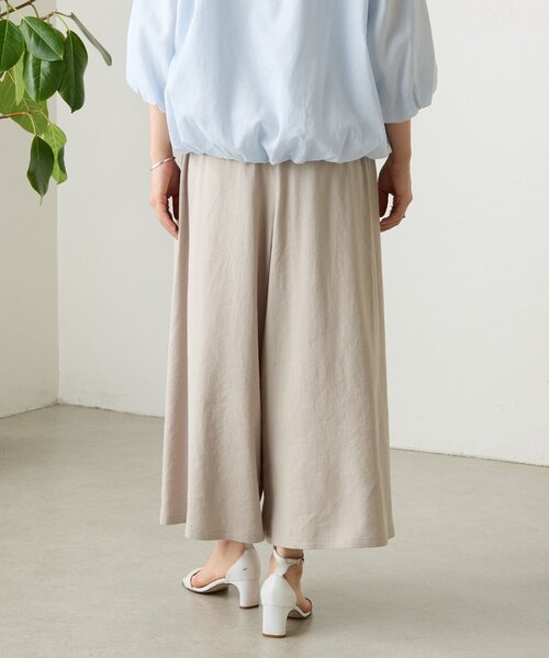 BEARDSLEY（ビアズリー）の「《ZOZO先行予約開始》リネンキュロット（その他パンツ・レディース・ベージュ/ブラック/グレー・0/1）」の15枚目の写真