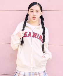 LOVETOXIC | ロゴアップリケルーズジップパーカ(パーカー)