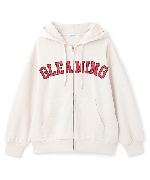 LOVETOXIC(ラブトキシック)の「ロゴアップリケルーズジップパーカ(パーカー・キッズ・アイボリー/チャコール/ネイビー/トップグレー・M:150cm/L:160cm/S:140cm)」の15枚目の写真