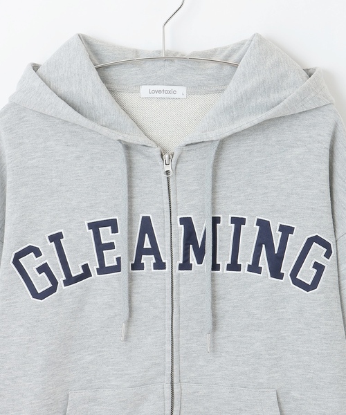 LOVETOXIC(ラブトキシック)の「ロゴアップリケルーズジップパーカ(パーカー・キッズ・アイボリー/チャコール/ネイビー/トップグレー・M:150cm/L:160cm/S:140cm)」の10枚目の写真