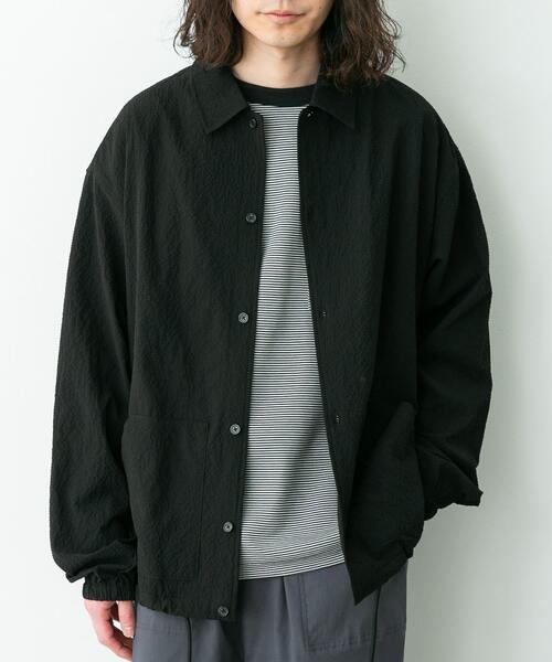 URBAN RESEARCH Sonny Label（アーバンリサーチサニーレーベル）の「シアサッカーコーチジャケット（ブルゾン・メンズ・ネイビー/ブラック/グリーン・LARGE/MEDIUM）」の20枚目の写真