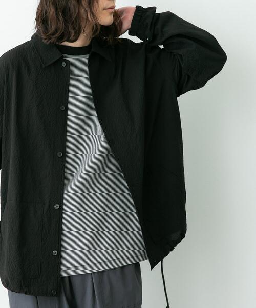 URBAN RESEARCH Sonny Label（アーバンリサーチサニーレーベル）の「シアサッカーコーチジャケット（ブルゾン・メンズ・ネイビー/ブラック/グリーン・LARGE/MEDIUM）」の22枚目の写真