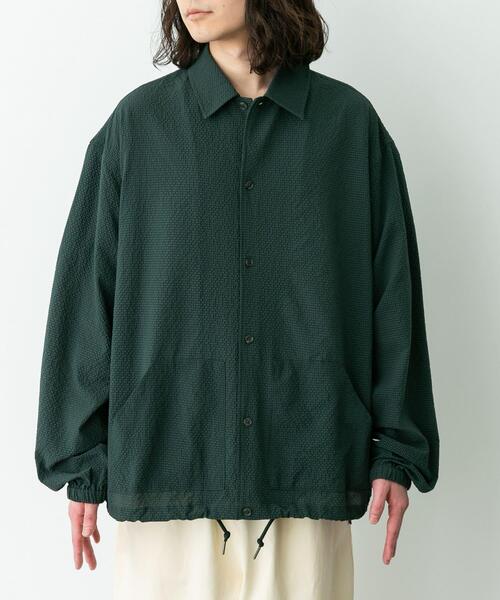 URBAN RESEARCH Sonny Label（アーバンリサーチサニーレーベル）の「シアサッカーコーチジャケット（ブルゾン・メンズ・ネイビー/ブラック/グリーン・LARGE/MEDIUM）」の12枚目の写真