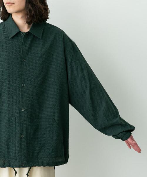 URBAN RESEARCH Sonny Label（アーバンリサーチサニーレーベル）の「シアサッカーコーチジャケット（ブルゾン・メンズ・ネイビー/ブラック/グリーン・LARGE/MEDIUM）」の15枚目の写真