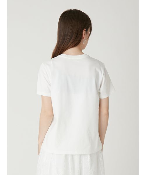 FRAY I.D（フレイアイディー）の「ロゴプリント刺繍Tシャツ／ウォッシャブル（Tシャツ/カットソー・レディース・ピンク/グリーン・F）」の11枚目の写真