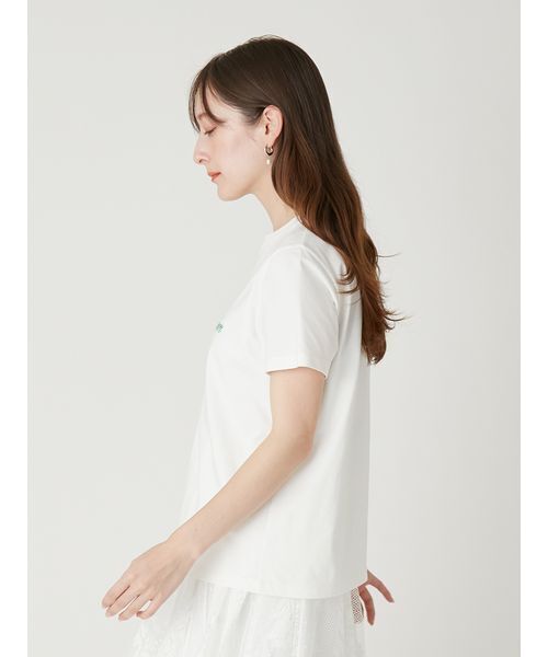 FRAY I.D（フレイアイディー）の「ロゴプリント刺繍Tシャツ／ウォッシャブル（Tシャツ/カットソー・レディース・ピンク/グリーン・F）」の10枚目の写真