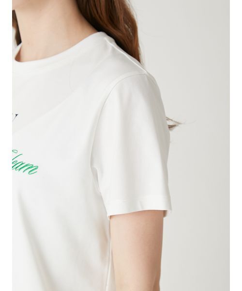 FRAY I.D（フレイアイディー）の「ロゴプリント刺繍Tシャツ／ウォッシャブル（Tシャツ/カットソー・レディース・ピンク/グリーン・F）」の8枚目の写真