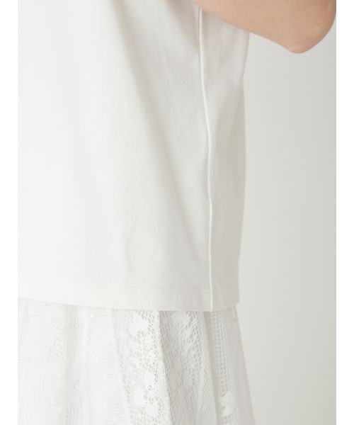 FRAY I.D（フレイアイディー）の「ロゴプリント刺繍Tシャツ／ウォッシャブル（Tシャツ/カットソー・レディース・ピンク/グリーン・F）」の7枚目の写真