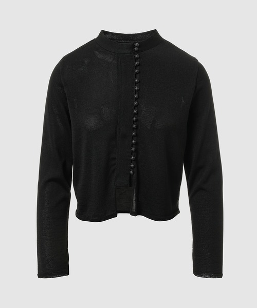 TAN(タン)の「MULTI BUTTON KNIT BLOUSE(シャツ/ブラウス・レディース・ブラック・FREE)」の1枚目の写真
