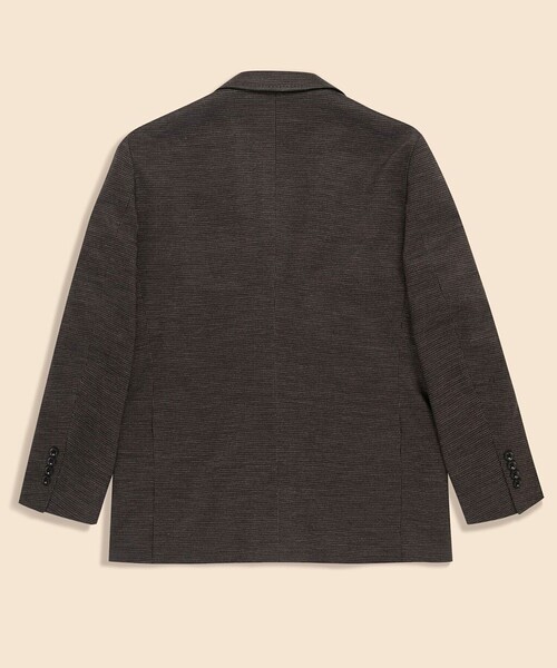 BROOKS BROTHERS(ブルックスブラザーズ)の「コットン/リネン ニット マイクロハウンドトゥース シングル2釦ジャケット Classic(テーラードジャケット・メンズ・グレー・LARGE/MEDIUM/SMALL)」の2枚目の写真