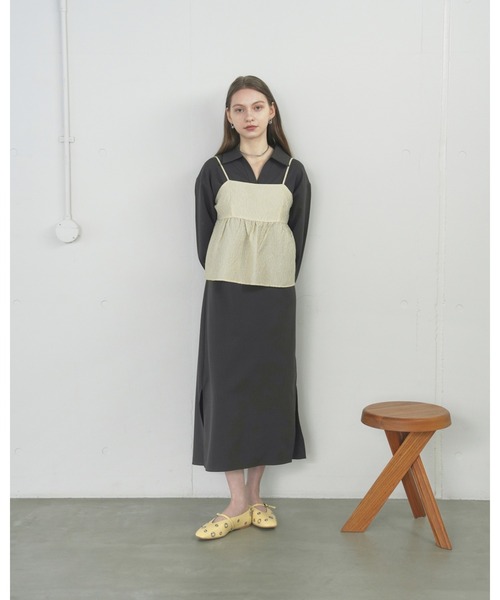 Emma Francis(エマフランシス)の「ハトメ ストラップ フラット パンプス(パンプス・レディース・アイボリー/ブラック/ライトイエロー・24.5cm/23.0cm/22.5cm/22.0cm/25.0cm/24.0cm/23.5cm)」の20枚目の写真