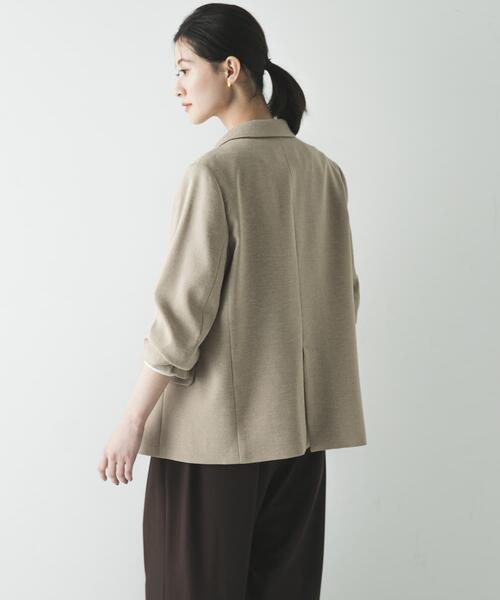 URBAN RESEARCH（アーバンリサーチ）の「リネンライクテーラードジャケット（その他アウター・レディース・ブラック/ベージュ・36/38）」の5枚目の写真