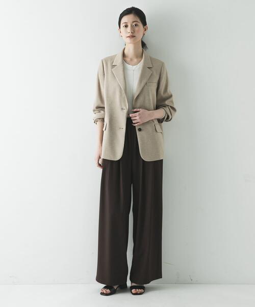 URBAN RESEARCH（アーバンリサーチ）の「リネンライクテーラードジャケット（その他アウター・レディース・ブラック/ベージュ・36/38）」の7枚目の写真