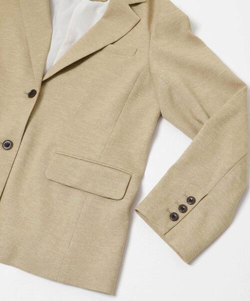 URBAN RESEARCH（アーバンリサーチ）の「リネンライクテーラードジャケット（その他アウター・レディース・ブラック/ベージュ・36/38）」の10枚目の写真