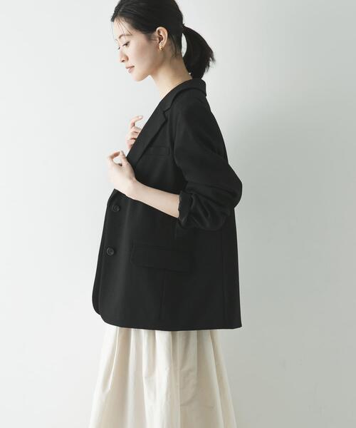 URBAN RESEARCH（アーバンリサーチ）の「リネンライクテーラードジャケット（その他アウター・レディース・ブラック/ベージュ・36/38）」の18枚目の写真