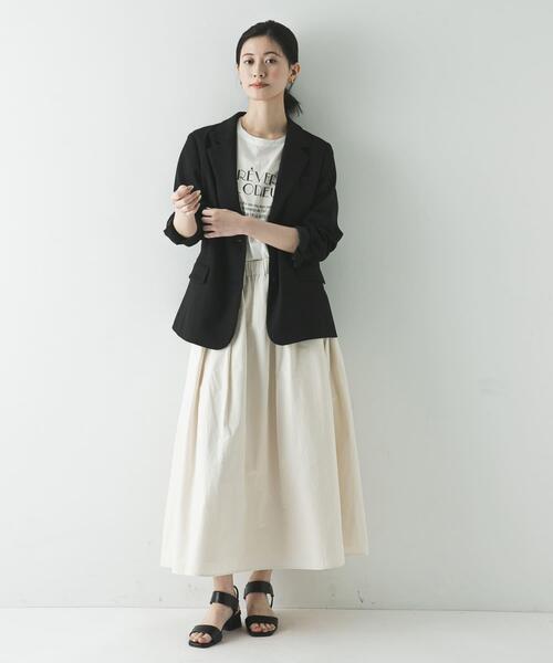 URBAN RESEARCH（アーバンリサーチ）の「リネンライクテーラードジャケット（その他アウター・レディース・ブラック/ベージュ・36/38）」の21枚目の写真
