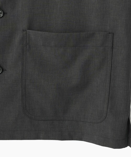 MACKINTOSH PHILOSOPHY（ﾏｯｷﾝﾄｯｼｭ ﾌｨﾛｿﾌｨｰ）の「トロッター カバーオール エクストラファイントロピカル（ブルゾン・メンズ・ブラック/チャコールグレー・38/40）」の7枚目の写真