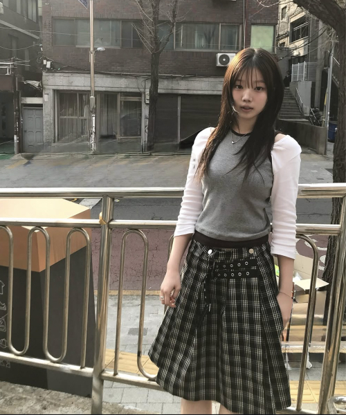 VETEZE(ベテゼ)の「Slim Fit Layered Sleeveless (Gray/P)(Tシャツ/カットソー・レディース・その他・FREE)」の2枚目の写真
