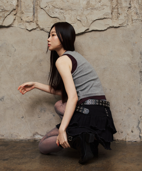 VETEZE(ベテゼ)の「Slim Fit Layered Sleeveless (Gray/P)(Tシャツ/カットソー・レディース・その他・FREE)」の13枚目の写真