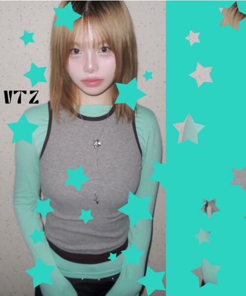 VETEZE(ベテゼ)の「Slim Fit Layered Sleeveless (Gray/P)(Tシャツ/カットソー・レディース・その他・FREE)」の18枚目の写真