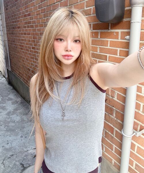 VETEZE(ベテゼ)の「Slim Fit Layered Sleeveless (Gray/P)(Tシャツ/カットソー・レディース・その他・FREE)」の19枚目の写真