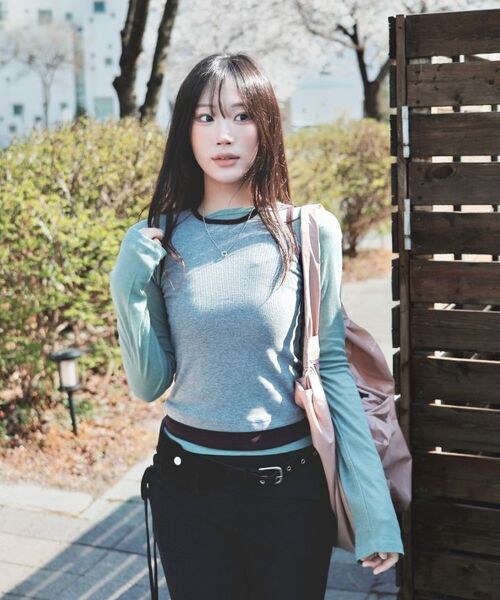 VETEZE(ベテゼ)の「Slim Fit Layered Sleeveless (Gray/P)(Tシャツ/カットソー・レディース・その他・FREE)」の21枚目の写真