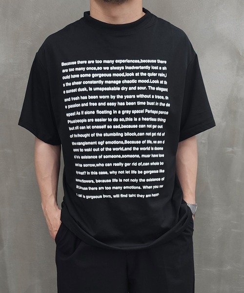 WESTBOY(ウエストボーイ)の「ビッグシルエット グラフィックプリント ロゴ半袖Tシャツ WO26S7TP04(Tシャツ/カットソー・メンズ・ホワイト/ブラック・XL/L)」の1枚目の写真