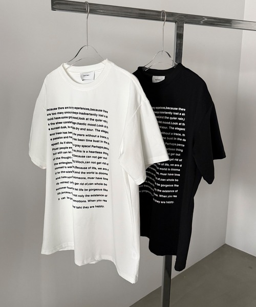WESTBOY(ウエストボーイ)の「ビッグシルエット グラフィックプリント ロゴ半袖Tシャツ WO26S7TP04(Tシャツ/カットソー・メンズ・ホワイト/ブラック・XL/L)」の10枚目の写真