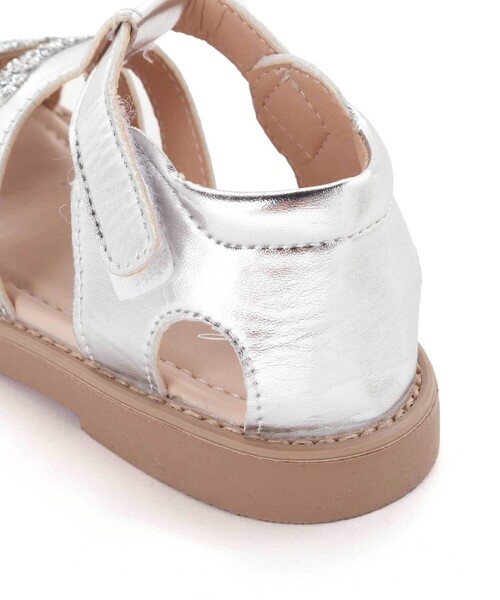 SLAP SLIP（スラップスリップ）の「ハートラメグルカサンダル(14~18cm)（サンダル・キッズ・グレー・17.0cm/18.0cm/14.0cm/16.0cm/15.0cm）」の10枚目の写真