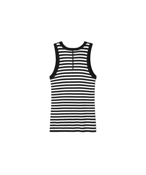 STUDIO&PARC(スタジオアンドパルク)の「Wool 100% Striped Knit Sleeveless_Black(Tシャツ/カットソー・レディース・ブラック・FREE)」の7枚目の写真