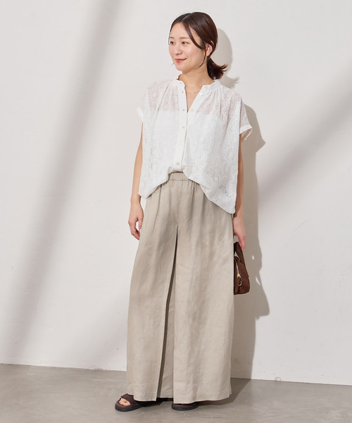 JOURNAL STANDARD(ジャーナルスタンダード)の「《WEB限定追加》リネン タックキュロット(その他パンツ・レディース・ブラック/ベージュ・34/36/38)」の17枚目の写真