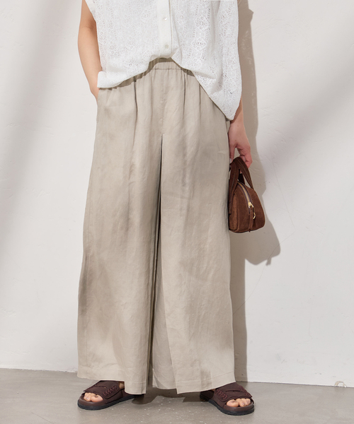 JOURNAL STANDARD(ジャーナルスタンダード)の「《WEB限定追加》リネン タックキュロット(その他パンツ・レディース・ブラック/ベージュ・34/36/38)」の20枚目の写真