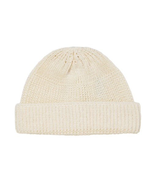 COOTIE PRODUCTIONS（クーティープロダクションズ）の「Linen Watch Cap（ニットキャップ/ビーニー・メンズ・アイボリー/チャコールグレー/ブラック・FREE）」の2枚目の写真