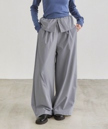 NUJOH（ヌゾ）の「Layer Waist Wide Pants / レイヤーウエストワイドパンツ（その他パンツ）」