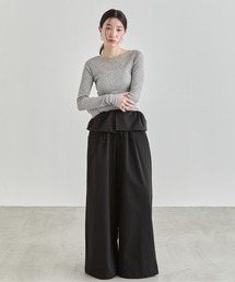 NUJOH（ヌゾ）の「Layer Waist Wide Pants / レイヤーウエストワイドパンツ（その他パンツ）」
