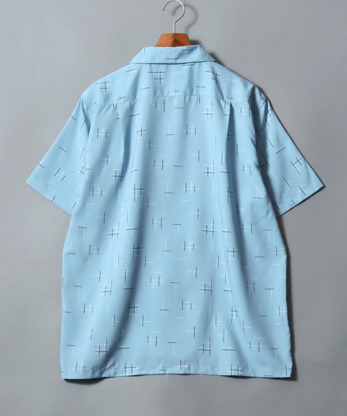 ANPAS（アンパス）の「【UNIVERD72】All-Over Print Open-Collar Shirt /【ユニバード72】総柄オープンカラーシャツ アロハシャツ メンズ  半袖 トップス 開襟シャツ（シャツ/ブラウス・メンズ・ブラック系3/ブラック系1/ネイビー系/ブラック系2/レッド系/ブラウン系/イエロー系/サックスブルー系/オレンジ系/イエロー系2/レオパード/グレー系/サックスブルー系2/ホワイト系2/ホワイト系1/ブラック系4・M/XL/L）」の20枚目の写真