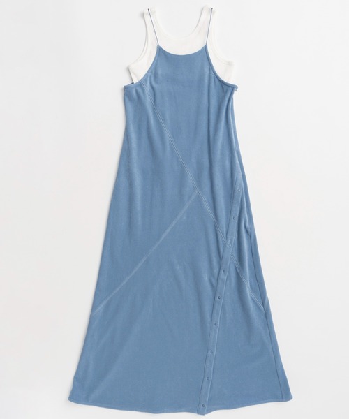 MAISON SPECIAL（メゾンスペシャル）の「Tank Set Pile Flare Dress/タンク付パイルフレアワンピース（ワンピース・レディース・ブルー/イエロー/ブラック・38/36）」の3枚目の写真