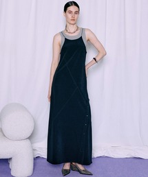Tank Set Pile Flare Dress/タンク付パイルフレアワンピース