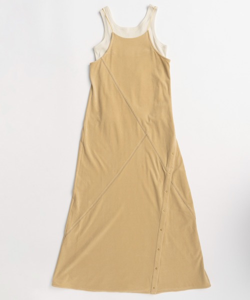 MAISON SPECIAL（メゾンスペシャル）の「Tank Set Pile Flare Dress/タンク付パイルフレアワンピース（ワンピース・レディース・ブルー/イエロー/ブラック・38/36）」の19枚目の写真