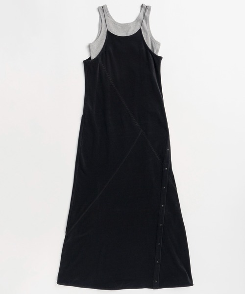 MAISON SPECIAL（メゾンスペシャル）の「Tank Set Pile Flare Dress/タンク付パイルフレアワンピース（ワンピース・レディース・ブルー/イエロー/ブラック・38/36）」の18枚目の写真