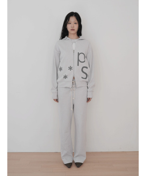 PEEVES PEEVES(フィブス フィブス)の「Waffle Jersey Pants / Light Grey(スウェットパンツ・レディース・その他・OS)」の1枚目の写真