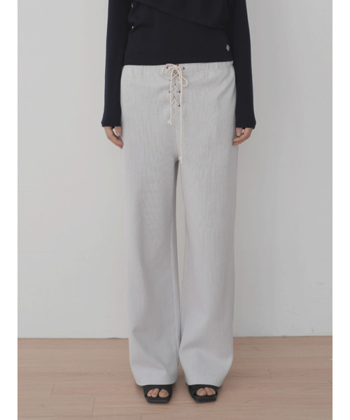 PEEVES PEEVES(フィブス フィブス)の「Waffle Jersey Pants / Light Grey(スウェットパンツ・レディース・その他・OS)」の2枚目の写真