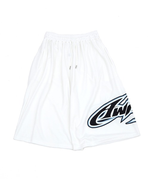 a.p.o.v.（エーピーオービー）の「a.p.o.v. アシンメトリービッググラフィックロゴポンチスウェットバギーハーフパンツ（スウェットパンツ・メンズ・ホワイト/ブラック/グレー・ONESIZE）」の14枚目の写真