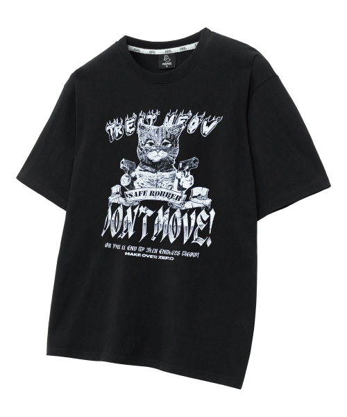 MOZMOZ(モズモズ)の「ドンムーブ オーバーサイズ 半袖Tシャツ ブラック(Tシャツ/カットソー・レディース・その他・1/2/3)」の4枚目の写真