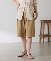 COLLAGE GALLARDAGALANTE | Q.anos/タックハーフデニムパンツ(デニムパンツ)