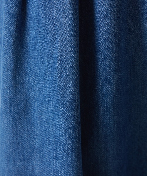 COLLAGE GALLARDAGALANTE（コラージュガリャルダガランテ）の「Q.anos/タックハーフデニムパンツ（デニムパンツ・レディース・ブルー/ベージュ・0/1）」の16枚目の写真