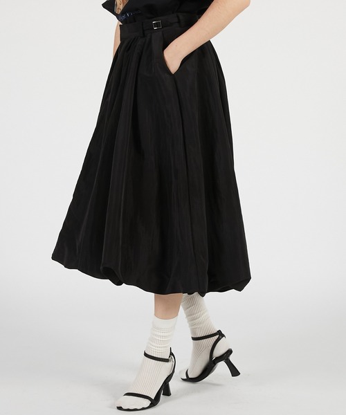 PRANK PROJECT（プランクプロジェクト）の「【2026Summer Pre-Order】ボリュームバルーンミディスカート / Volume Balloon Midi Skirt（スカート・レディース・ブラック/アイボリー・36/38）」の14枚目の写真