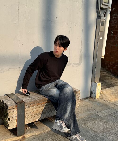 LEIRE（ルアール）の「エッセンシャルワイドデニムパンツ[ウォッシュグレー]（デニムパンツ・メンズ・その他・MEDIUM/LARGE/X-LARGE）」の15枚目の写真