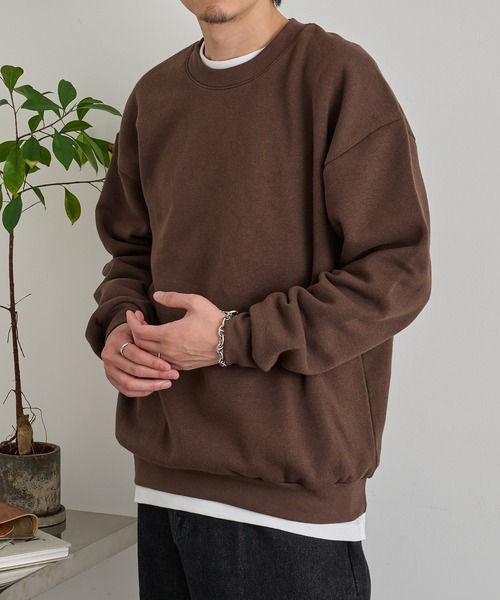American Apparel(アメリカンアパレル)の「【American Apparel】7.6oz ユニセックス スウェットシャツ RF496 MURS(スウェット・メンズ・グレイッシュベージュ/ブラウン/ブラック/ヘザーグレー/ダークインディゴブルー/ライトピンク/オリーブ/チャコールグレー・M/XL/2XL/S/L)」の4枚目の写真