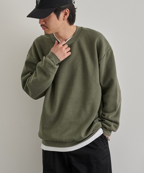 American Apparel(アメリカンアパレル)の「【American Apparel】7.6oz ユニセックス スウェットシャツ RF496 MURS(スウェット・メンズ・グレイッシュベージュ/ブラウン/ブラック/ヘザーグレー/ダークインディゴブルー/ライトピンク/オリーブ/チャコールグレー・M/XL/2XL/S/L)」の6枚目の写真